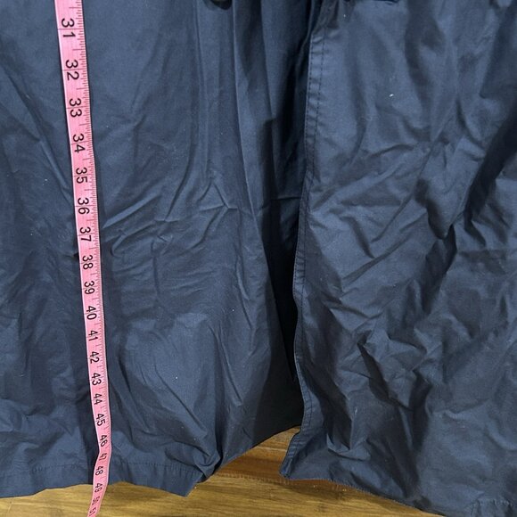 Vintage London Fog Navy Double-Breasted Trench Coat Belt Lined Overcoat Size 44 - Picture 6 of 13